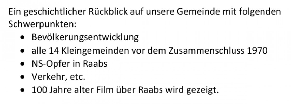 Stadtgemeinde Raabs an der Thaya