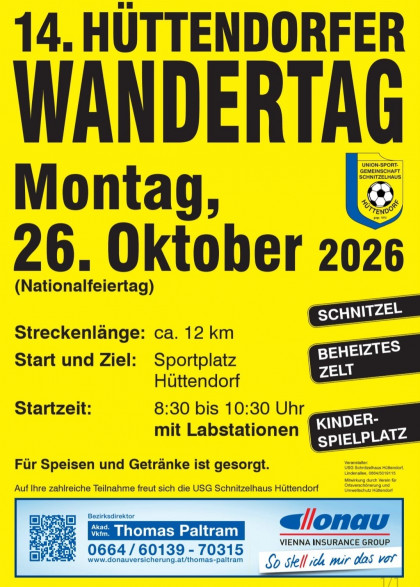 14. Hüttendorfer Wandertag