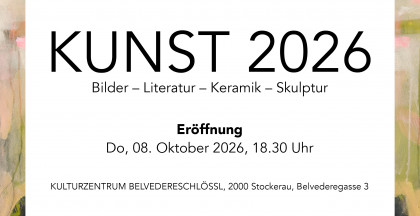 Ausstellungseröffnung am 8. Oktober 2026