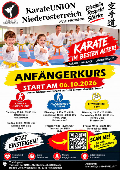Anfänger Kurs für Karate