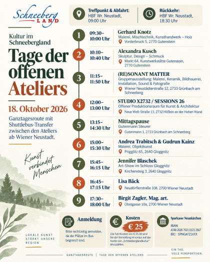 Tag der offenen Ateliers (Shuttle Variante) 