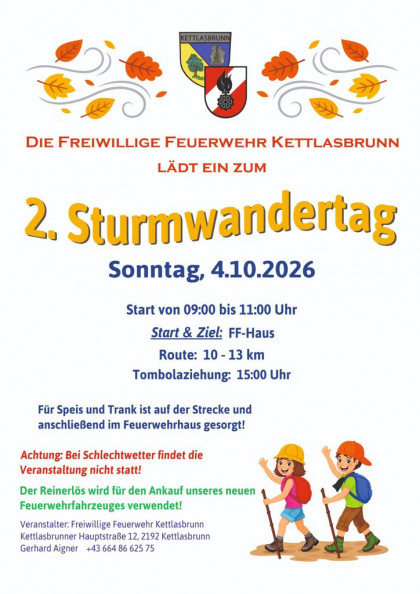 2. Sturmwandertag der Freiw. Feuerwehr Kettlasbrunn