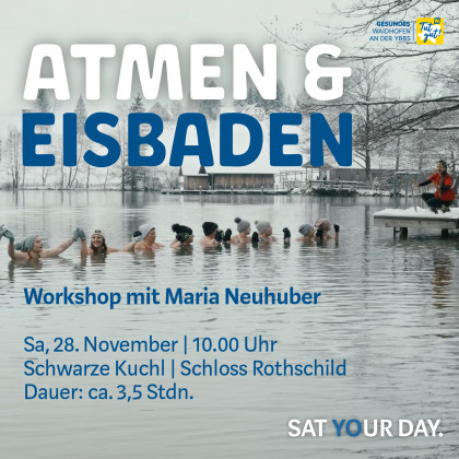 Atmen und Eisbaden