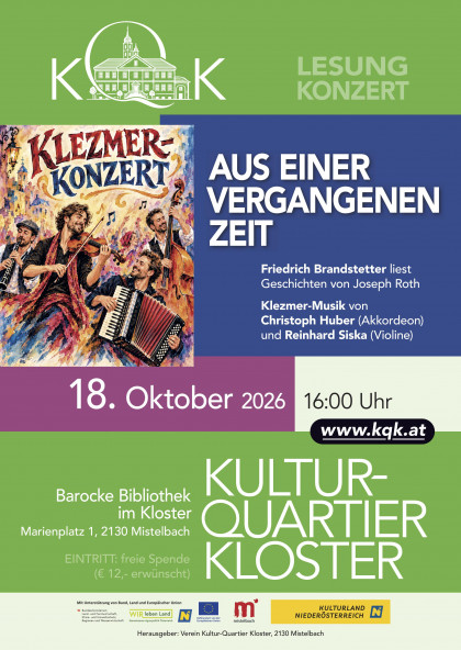 Konzert & Lesung mit Friedrich Brandstätter, Christoph Huber und Reinhard Siska