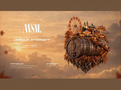 AWSM. LEOPOLDI AFTERPARTY – 14.11.2026 – Stiftskeller Klosterneuburg