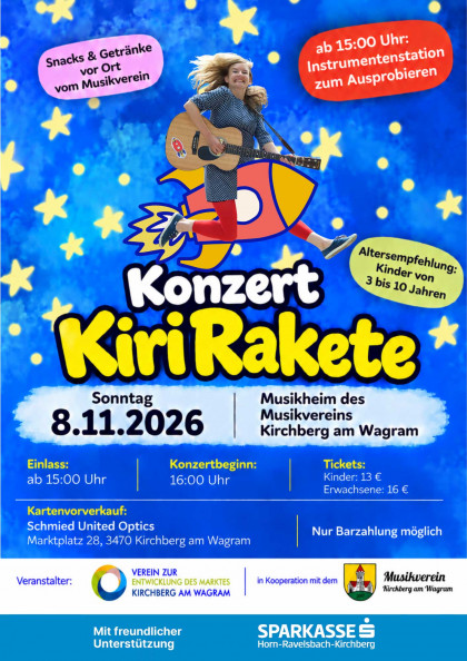 Kinderkonzert Kiri Rakete