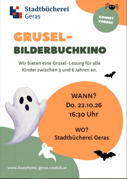 Grusel-Lesung für Kinder von 3-6 Jahren