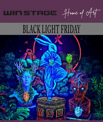 Flyer für den Black Light Friday in der WinStage