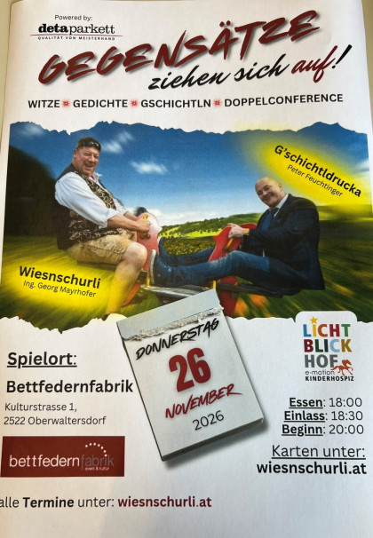 Ing. Georg  Wiesnschurli Mayrhofer, Peter G'schichtldrucka Feuchtinger