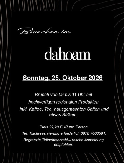 Brunchen im dahoam