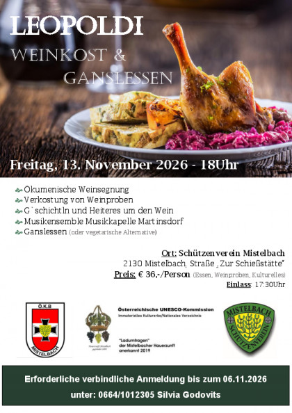 Leopoldiweinkost & Ganslessen