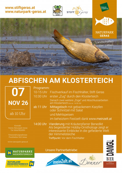 Abfischen am Klosterteich