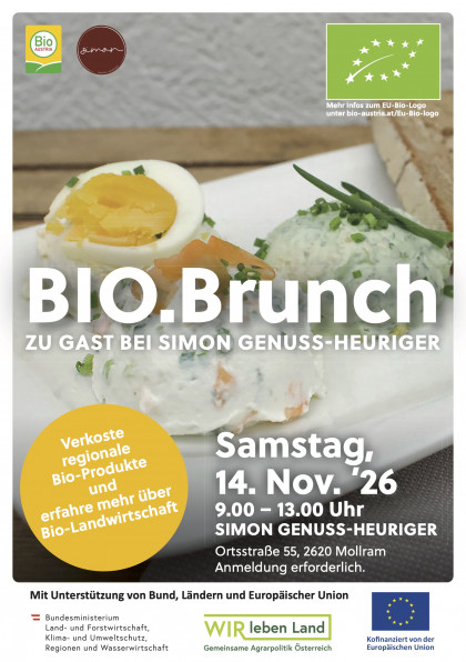 Einladung zum BIO.Brunch am 14. November 2026
