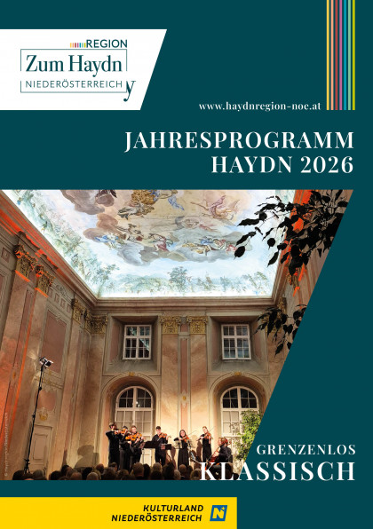 Cover - Programmbroschüre Haydnregion Niederösterreich 2026