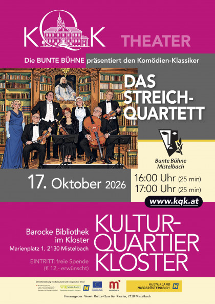 Die Bunte Bühne zeigt den Sketch "Das Streichquartett"