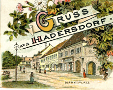 Alte Postkarte aus Hadersdorf
