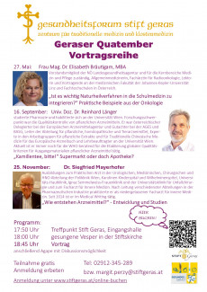 Geraser Quatember - Vortragsreihe