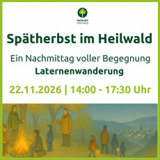 Flyer Seite 1 - Spätherbst im Heilwald
