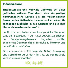 Flyer Seite 2 - Den Heilwald Göttweig aktiv erleben 