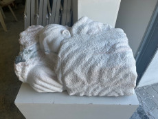 Schlafende, 67x31x30cm, Sölker Marmor