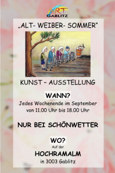  "Alt-Weiber-Sommer"-Kunstausstellung 2026 - Flyer