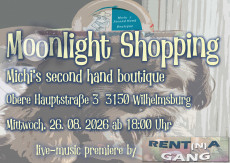 Moonlight shopping & Live - music