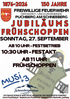 Plakat 150 Jahre FF Puchberg