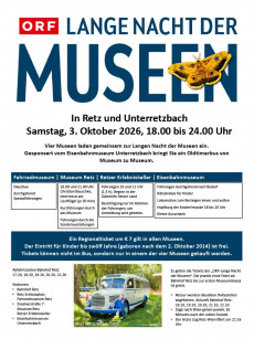 Lange Nacht der Museen in Retz und Unterretzbach