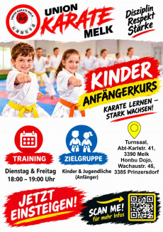 Anfänger Kurs für Kinder Karate