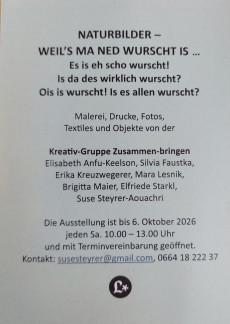 Ausstellung Naturbilder. 
