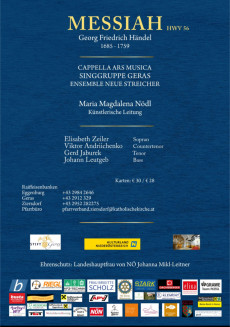 Einladung Konzert Messiah Stift Geras 