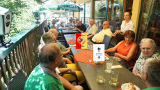 Foto vom letzten Stammtisch im Bootshaus