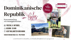 Dominikanische Republik im Glas
