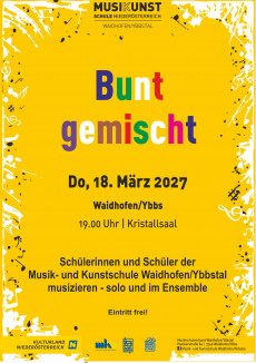 Bunt gemischt 2027 im Kristallsaal